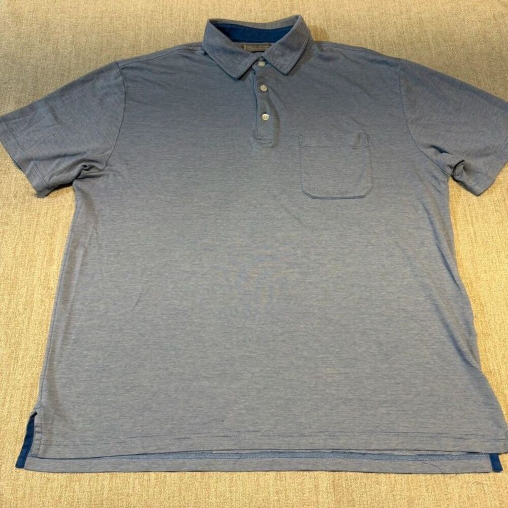Daniel Cremieux men’s large polo shirt blue cotton